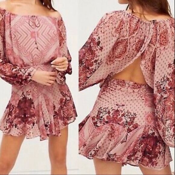 NWT People Seven Wonders mini dress size M - Picture 3 of 9